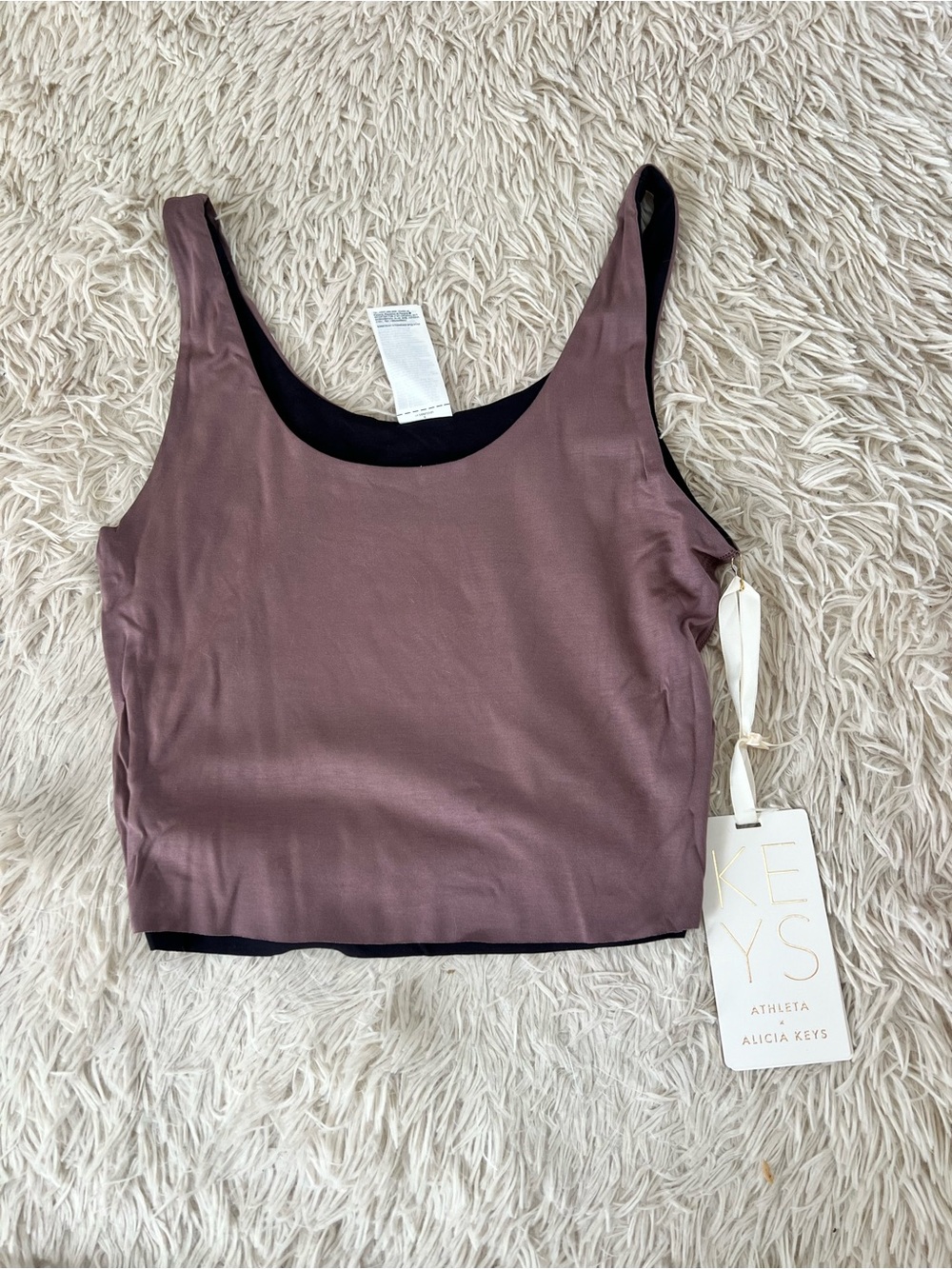 Athleta Mauve Scoop-Style Reversible Tank